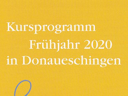 Kursprogramm Frühjahr 2020